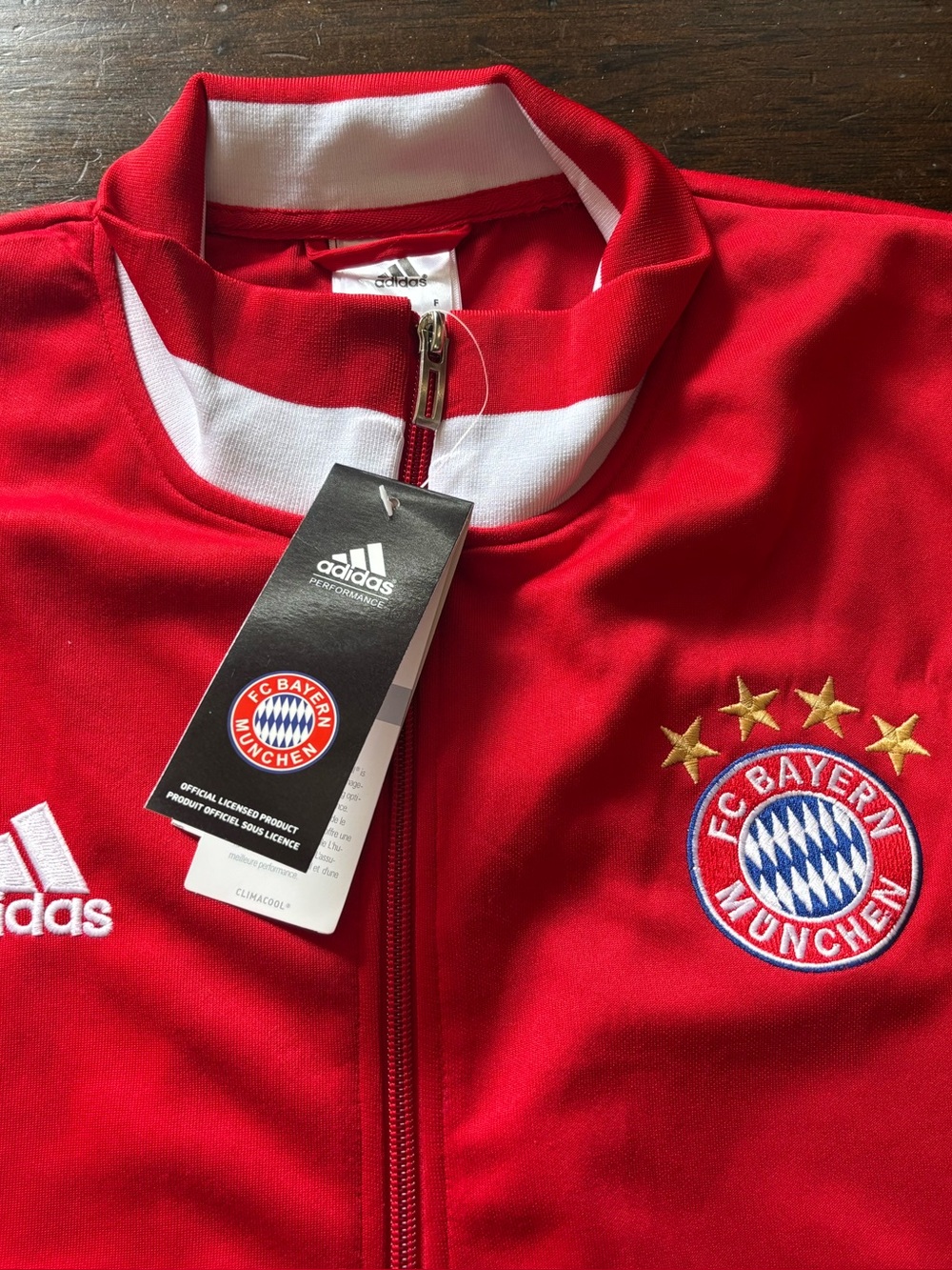 NWT Adidas FC Bayern Munich Track Jacket – Men’s Medium